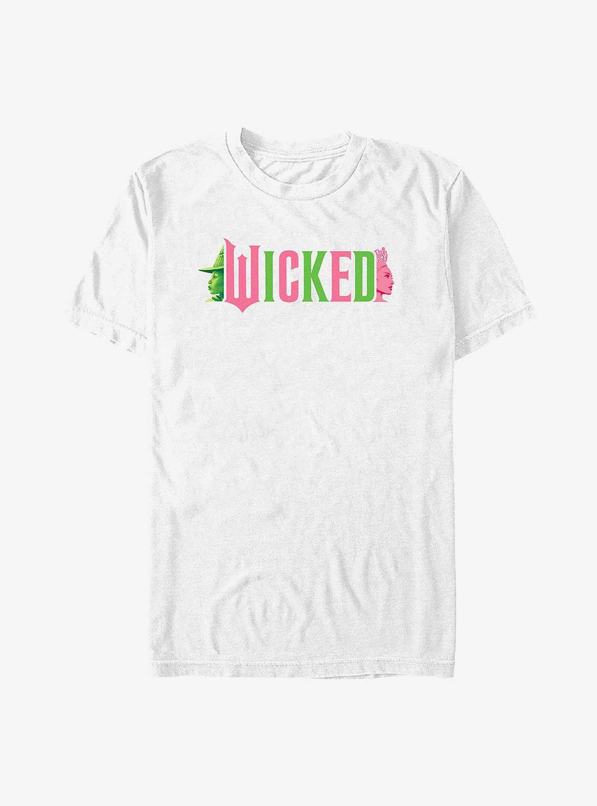 Wicked Elphaba and Glinda Silhouettes Logo Big Tall T-Shirt