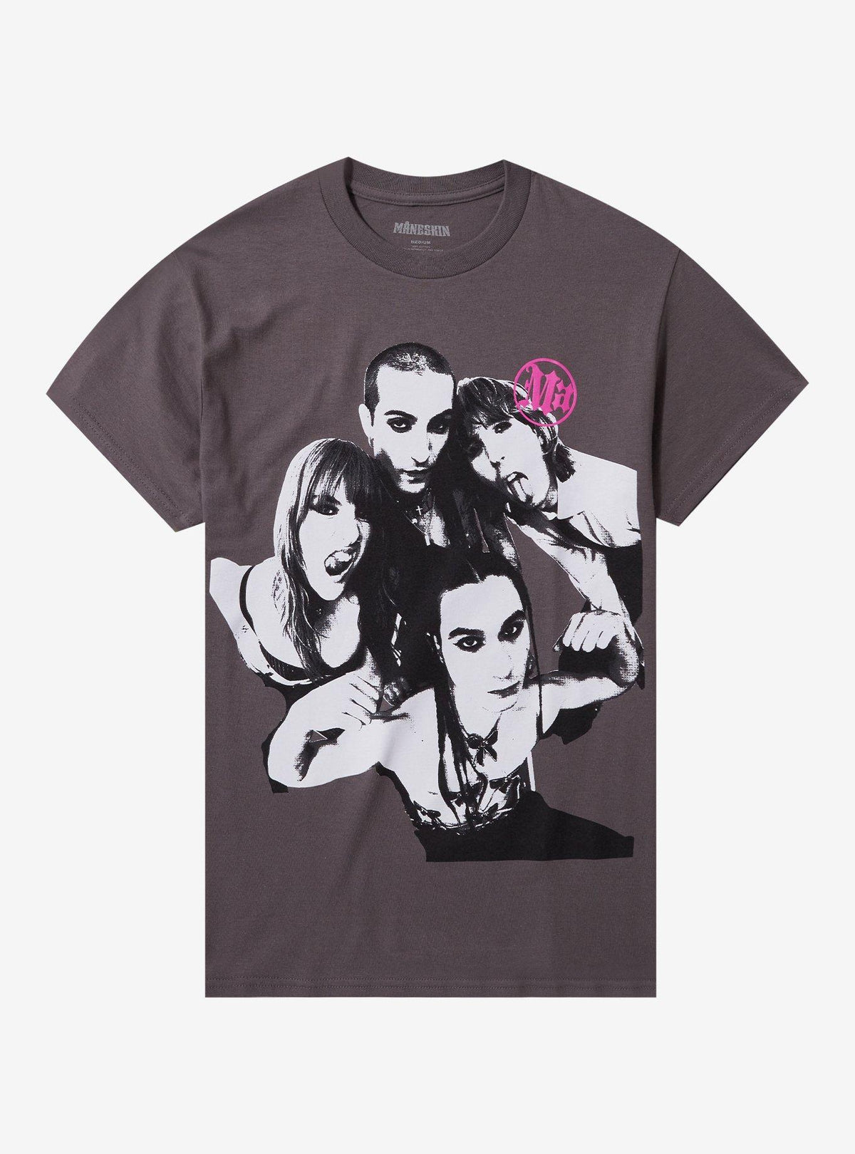 Maneskin Group Photo Boyfriend Fit Girls T-Shirt