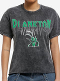 cartoon sea sponge Plankton Mineral Wash Girls T-Shirt