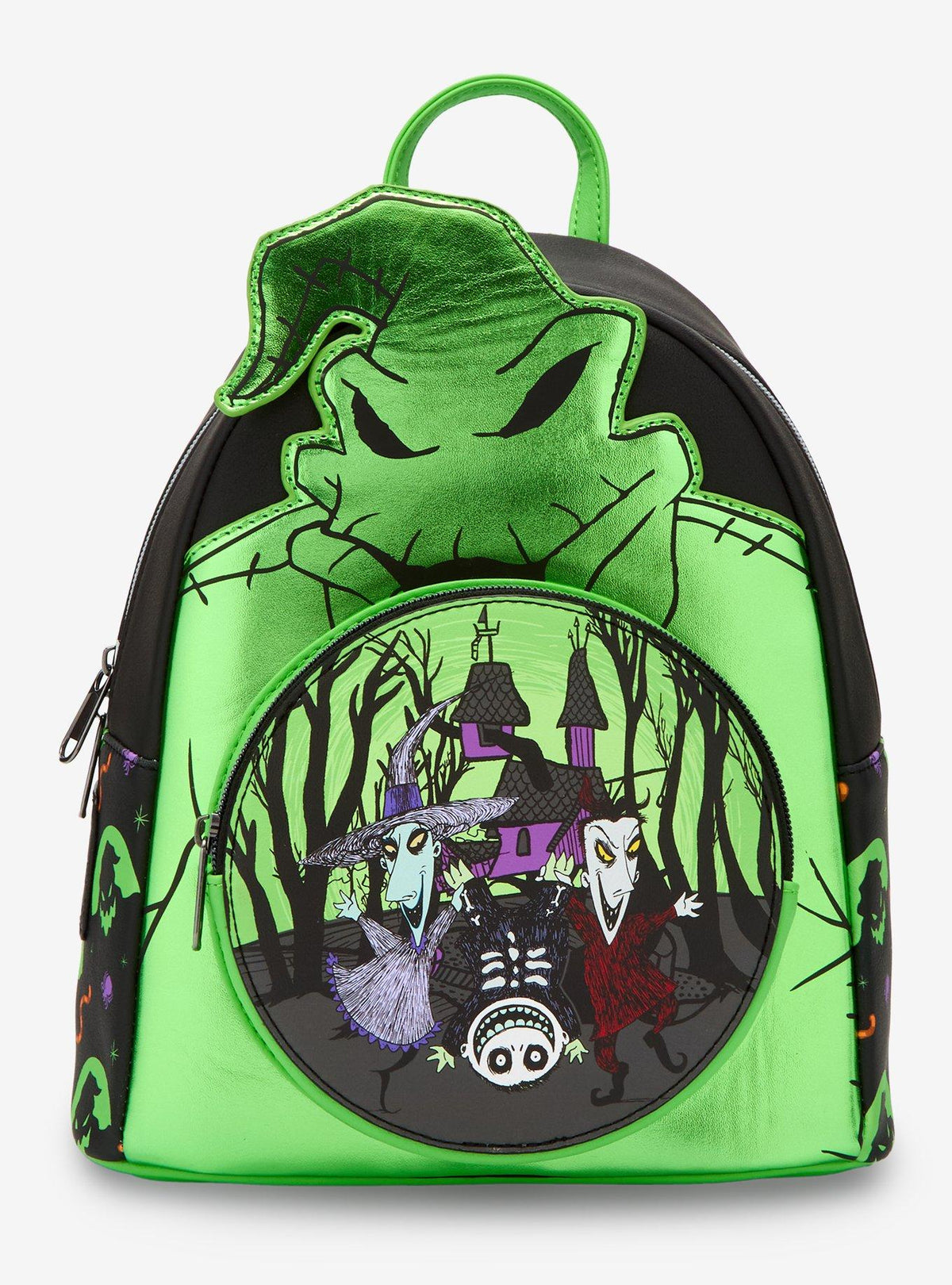 spooky holiday Oogie Boogie Metallic Mini Backpack