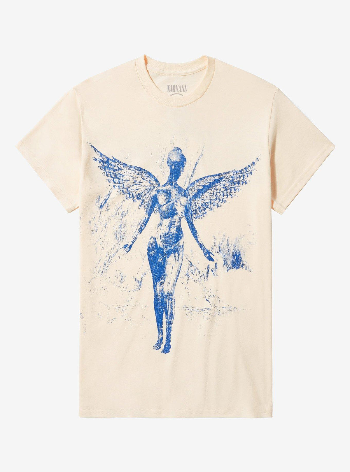 Nirvana Blue In Utero Angel Boyfriend Fit Girls T-Shirt