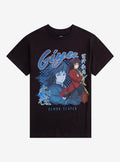 anime swordsman Kimetsu No Yaiba Giyu Tomioka Checkered Girls T-Shirt