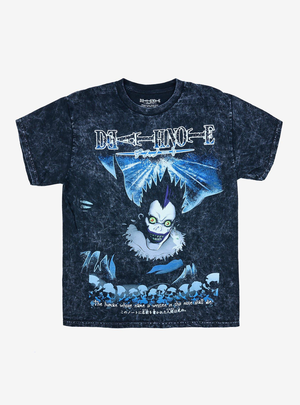 dark mystery anime Ryuk Mineral Wash Girls T-Shirt