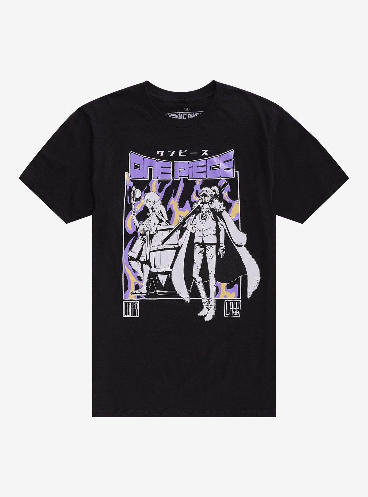 pirate anime Luffy Law Duo Girls T-Shirt
