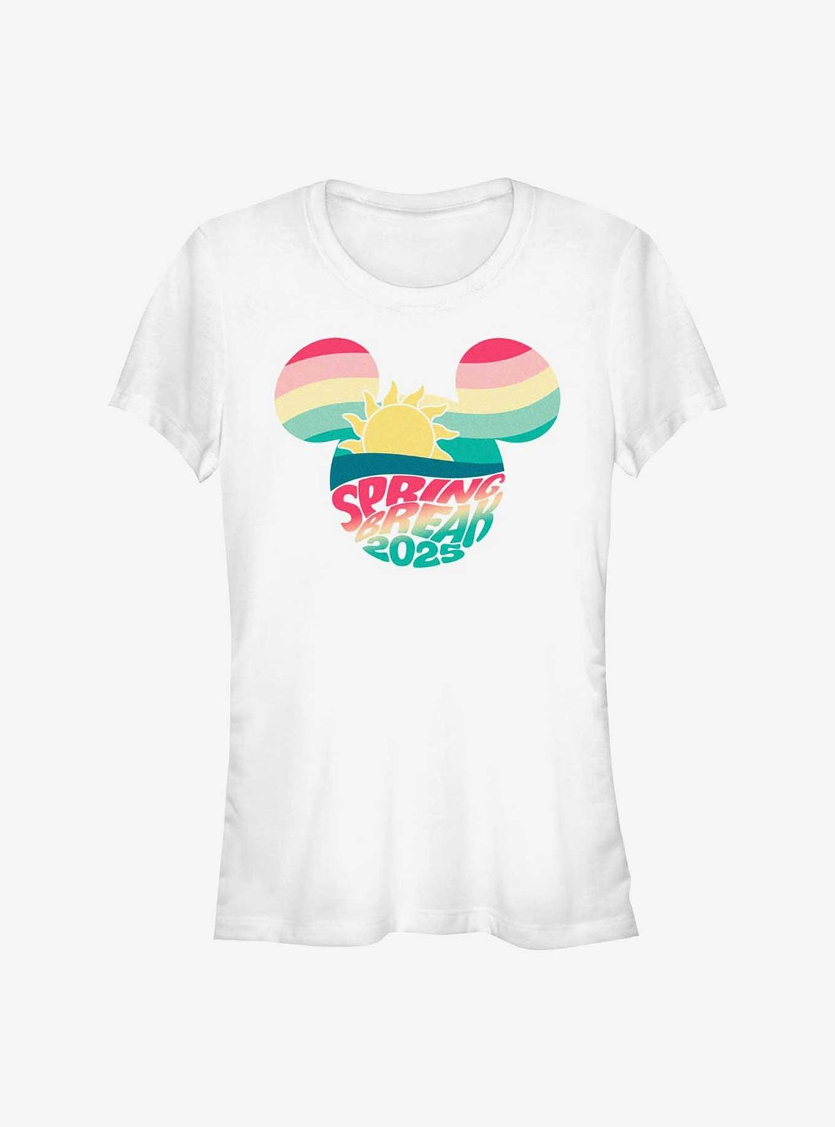 Mickey Mouse Retro Spring Break 2025 Girls T-Shirt