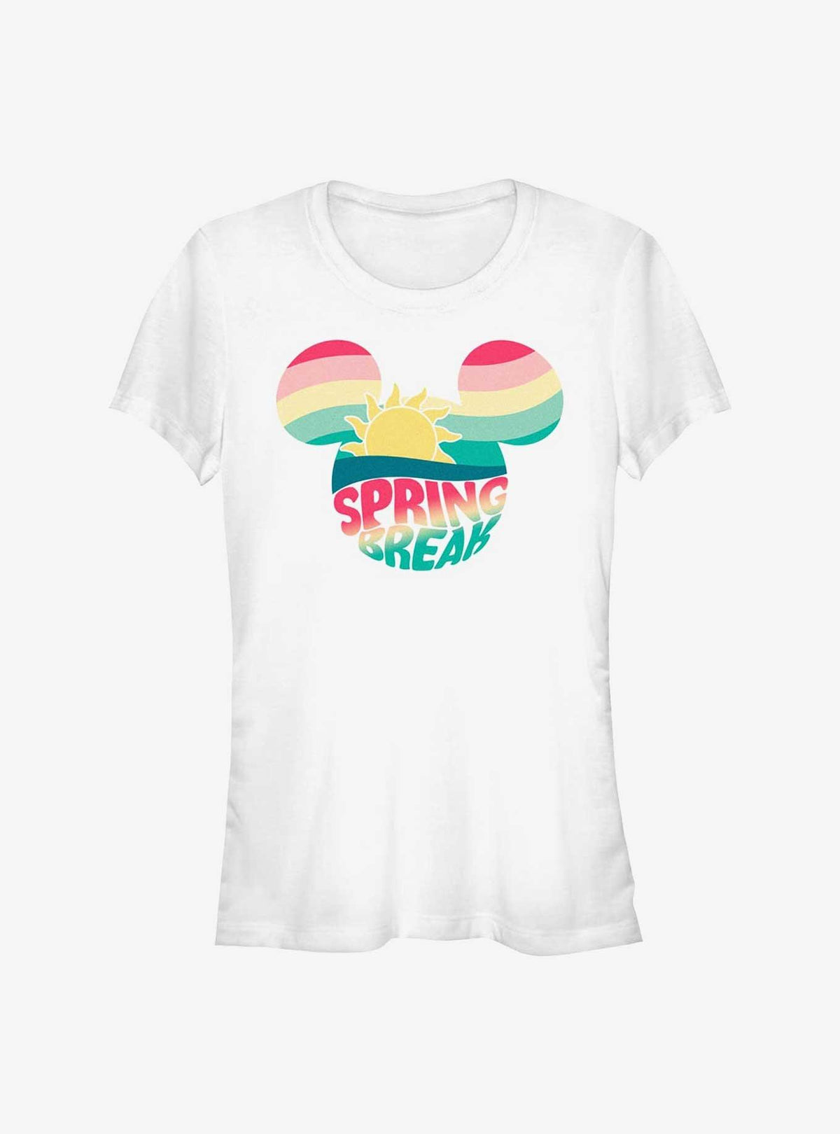Mickey Mouse Retro Spring Break Girls T-Shirt