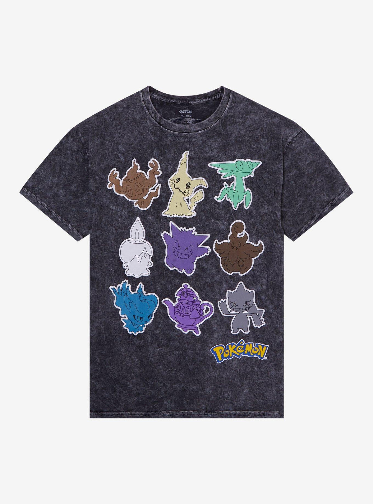 monster gamer Ghost-Type Grid Girls T-Shirt