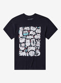 White Cat Collage T-Shirt By Kucing Meow