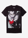 dark mystery anime Ryuk Glitter Apple T-Shirt