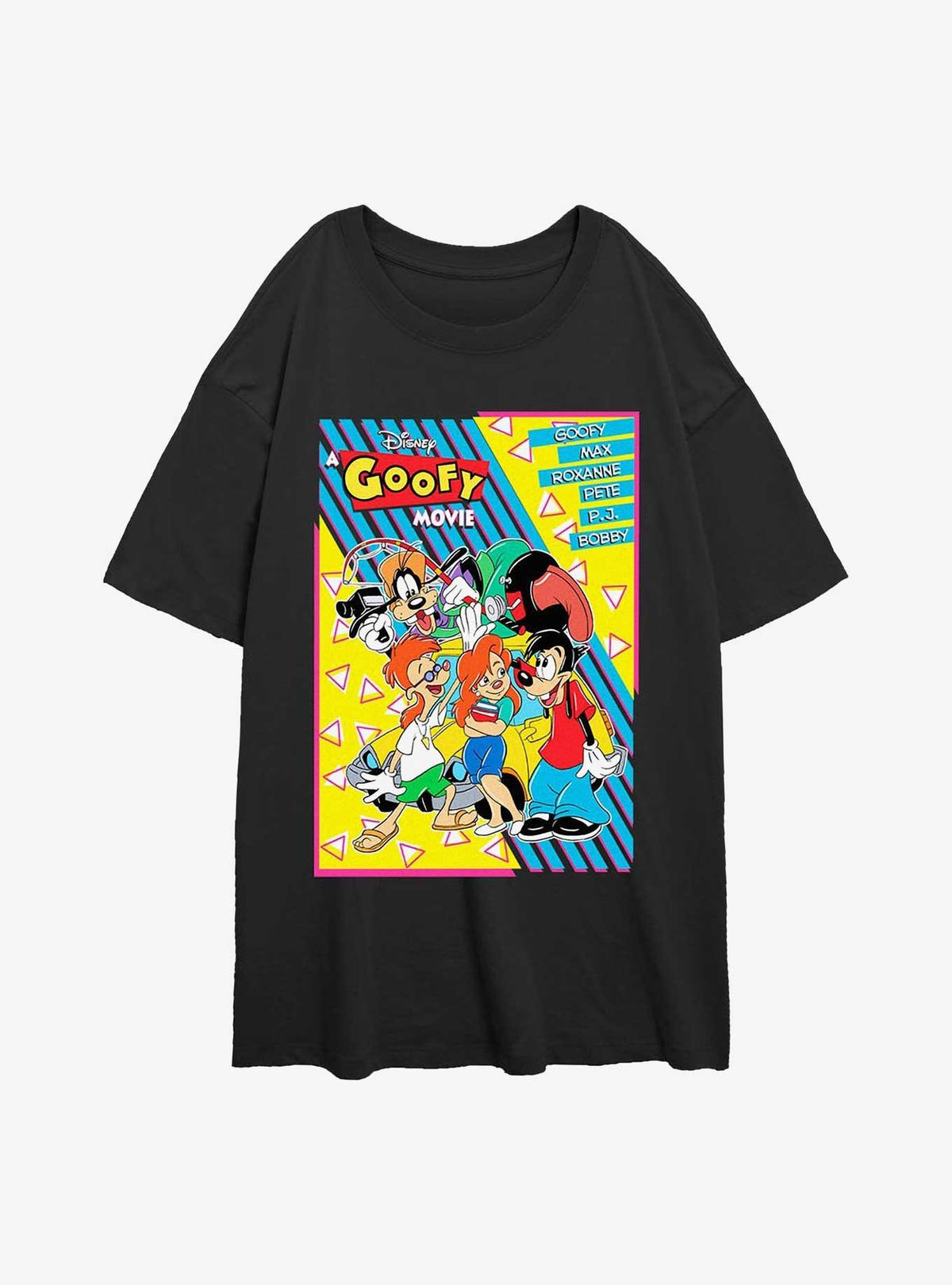 A Goofy Movie Retro Cast Girls Oversized T-Shirt