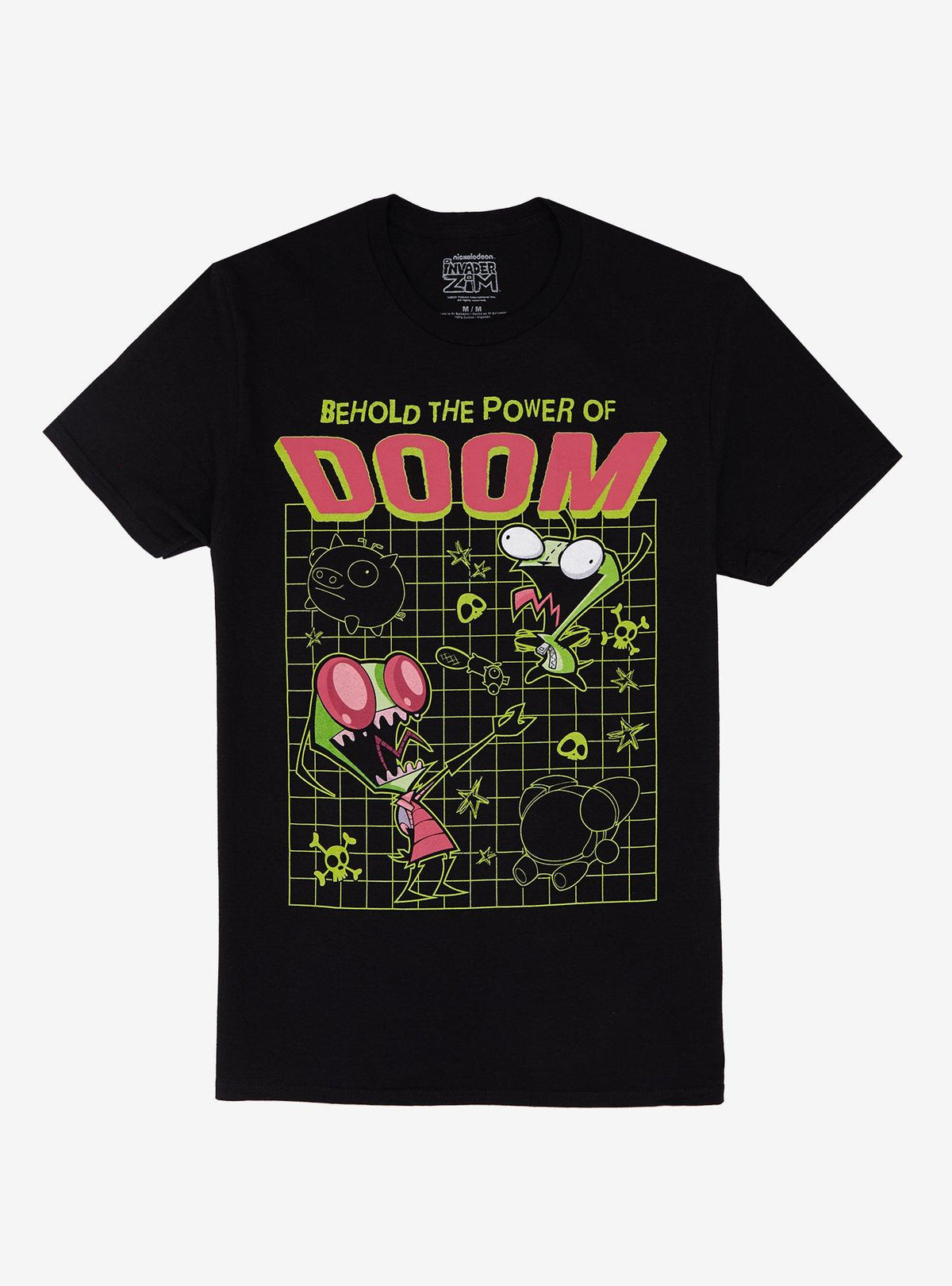 Invader Zim GIR Zim Doom Grid T-Shirt