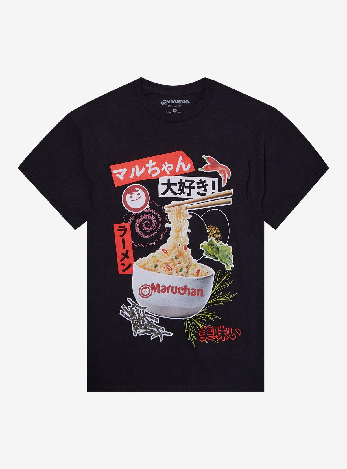Maruchan Collage Ramen Ingredients Girls T-Shirt
