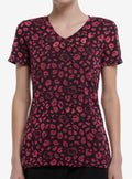 cute kitty Pink Leopard Sheer Girls T-Shirt