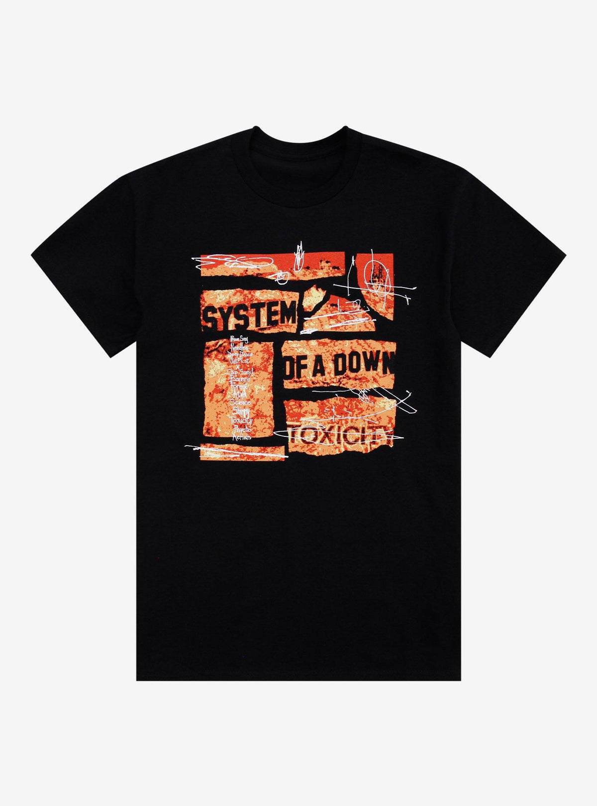 System Of A Down Toxicity Tracklisting T-Shirt