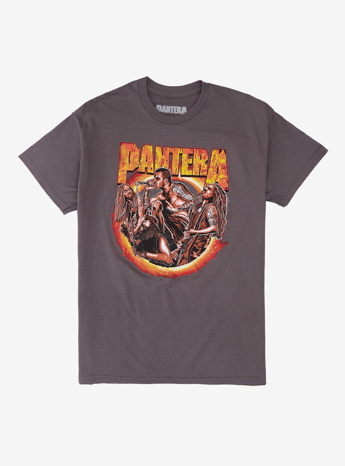 Pantera Band Portrait Flames T-Shirt