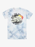 space adventure Retro May Falcon Tie-Dye T-Shirt
