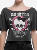 monster school Skullette Off-The-Shoulder Girls T-Shirt