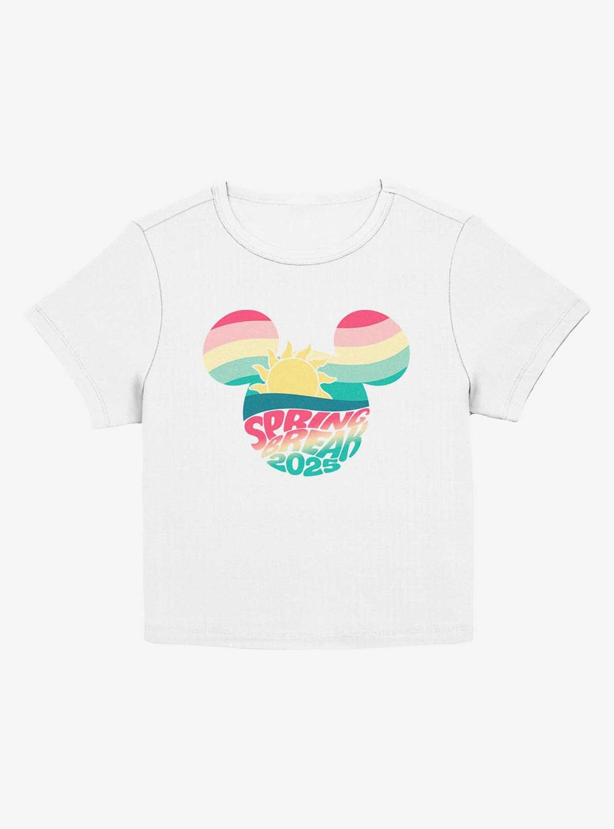 Mickey Mouse Retro Spring Break 2025 Girls Baby T-Shirt