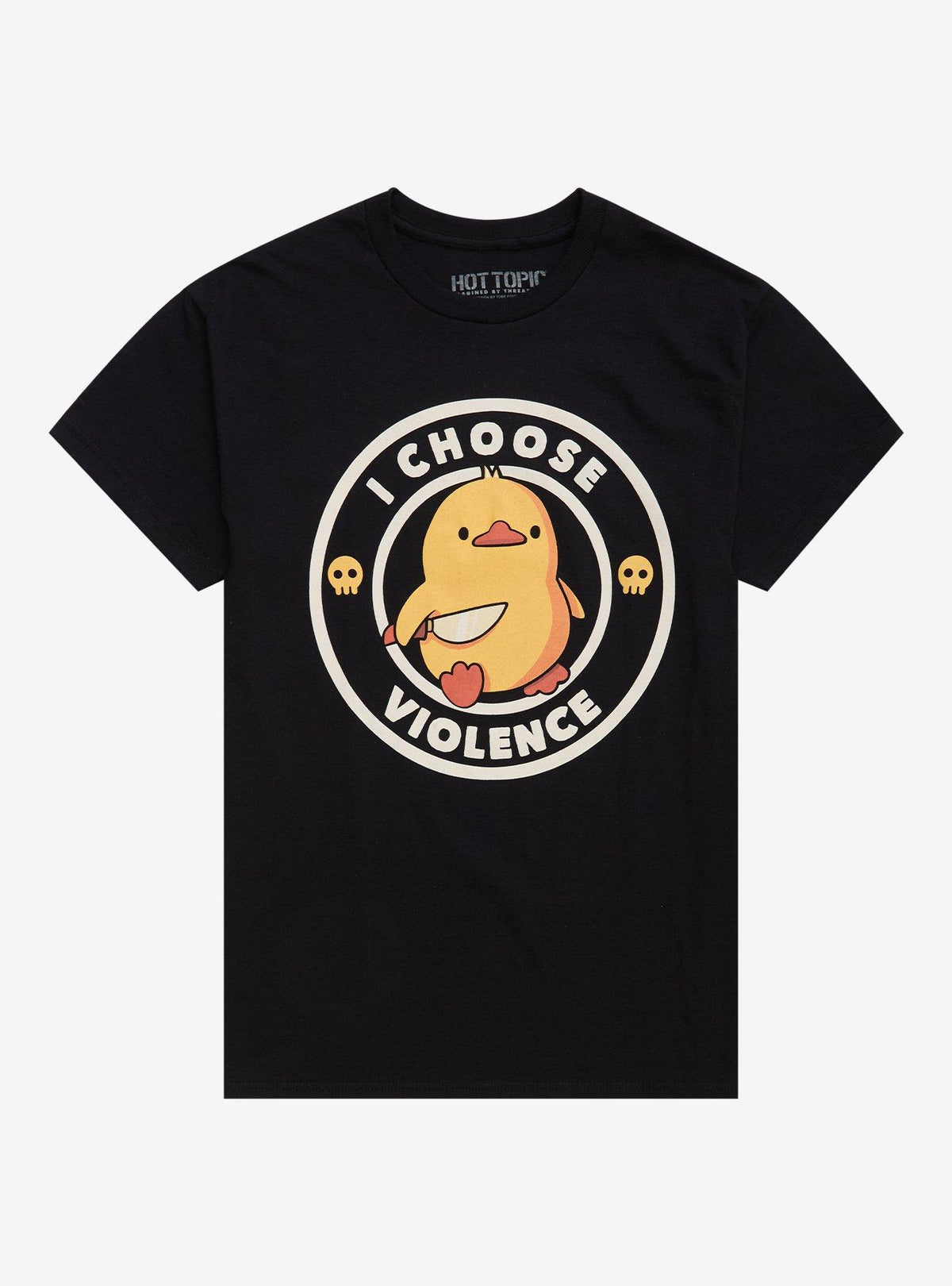 Choose Violence Duck T-Shirt By Tobe Fonseca