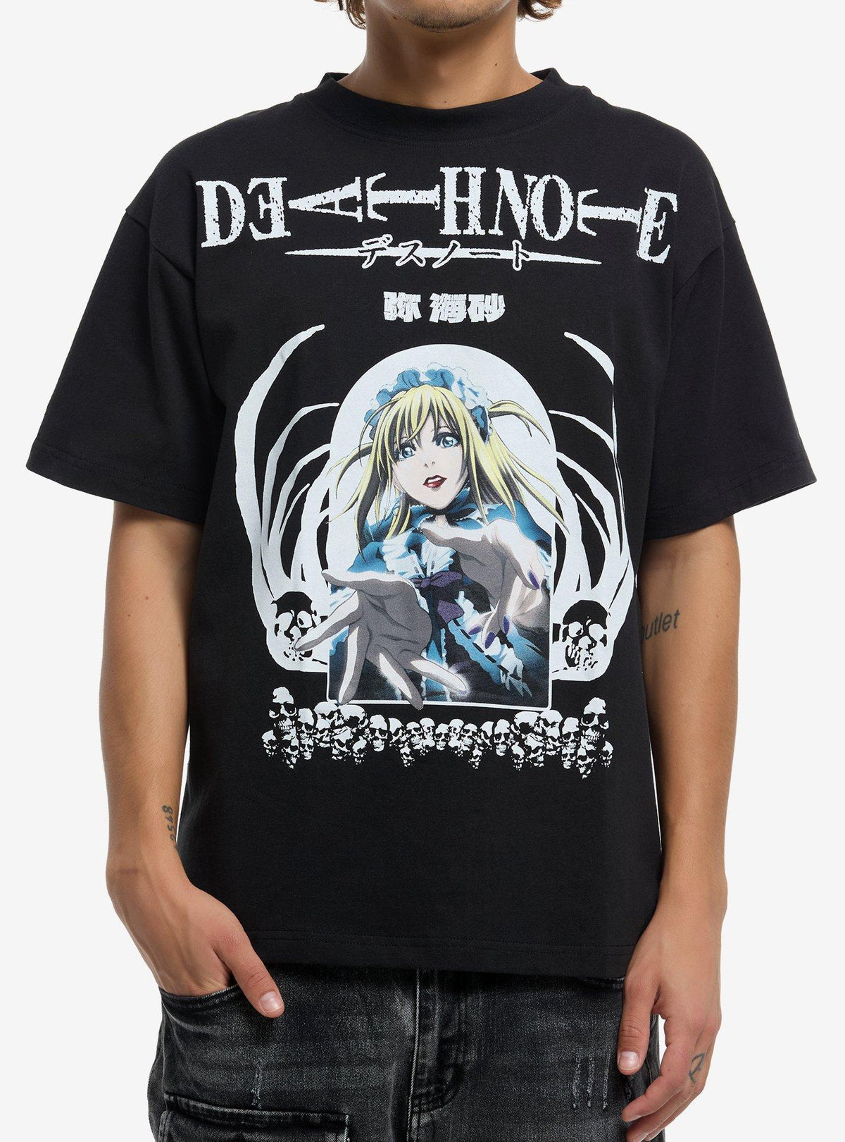 dark mystery anime Misa Portrait Boxy T-Shirt