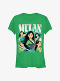 Princesses Retro Mulan Girls T-Shirt