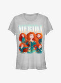 Princesses Retro Merida Girls T-Shirt