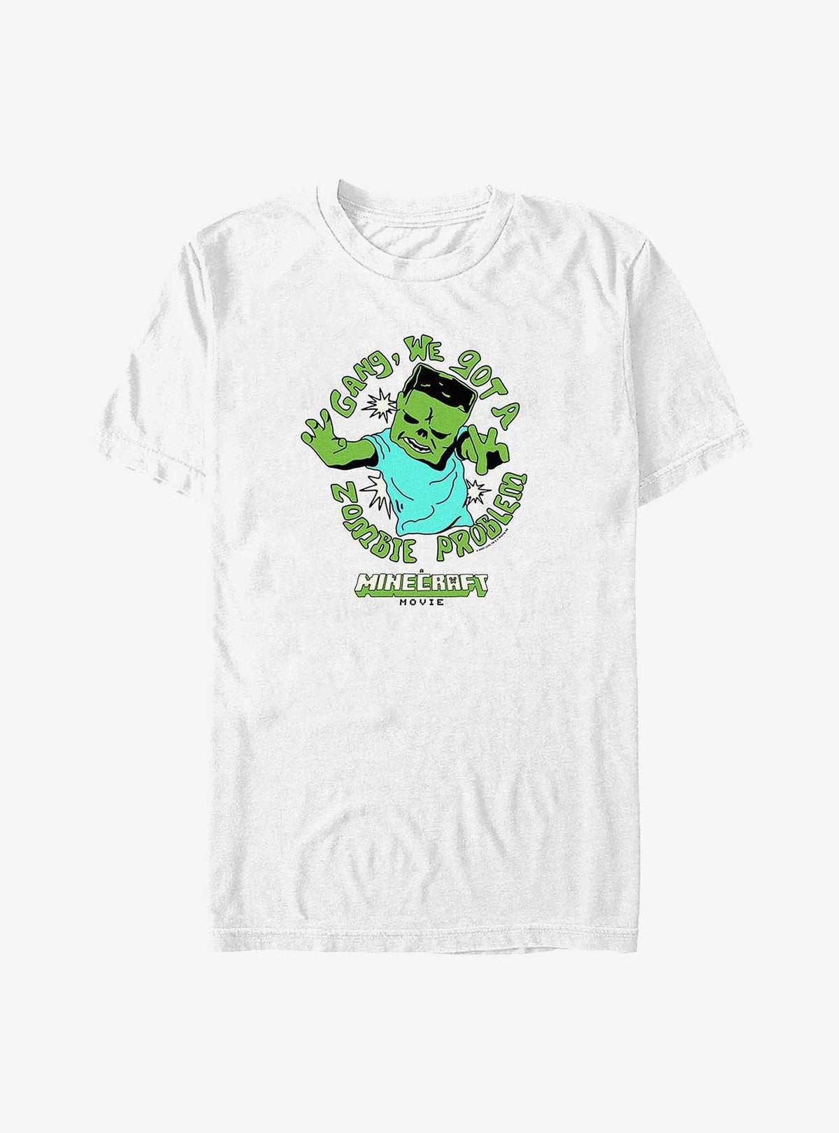 A block building gamer Movie Zombie Problem Big Tall T-Shirt