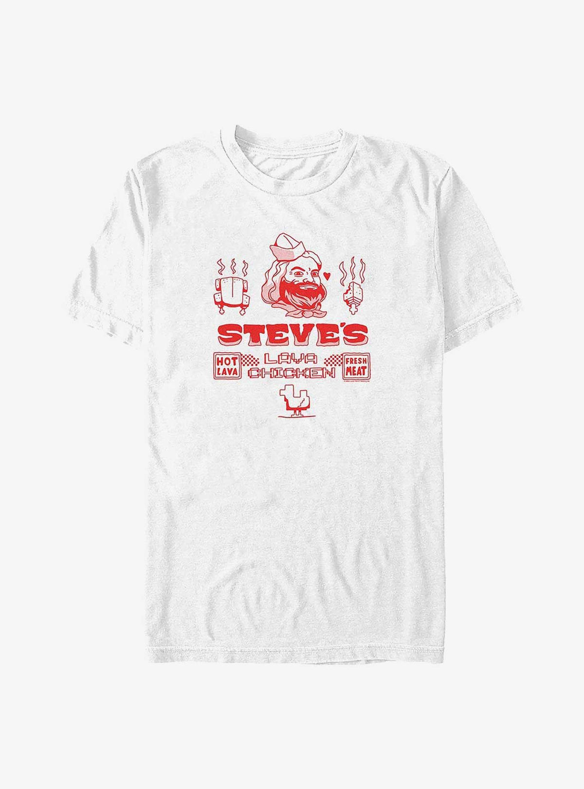 A block building gamer Movie Steves Lava Chicken Big Tall T-Shirt