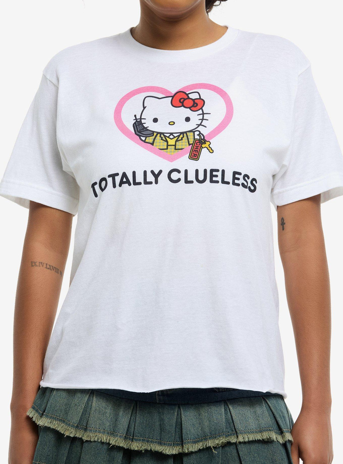 cute kitty X Clueless Totally Clueless Girls T-Shirt