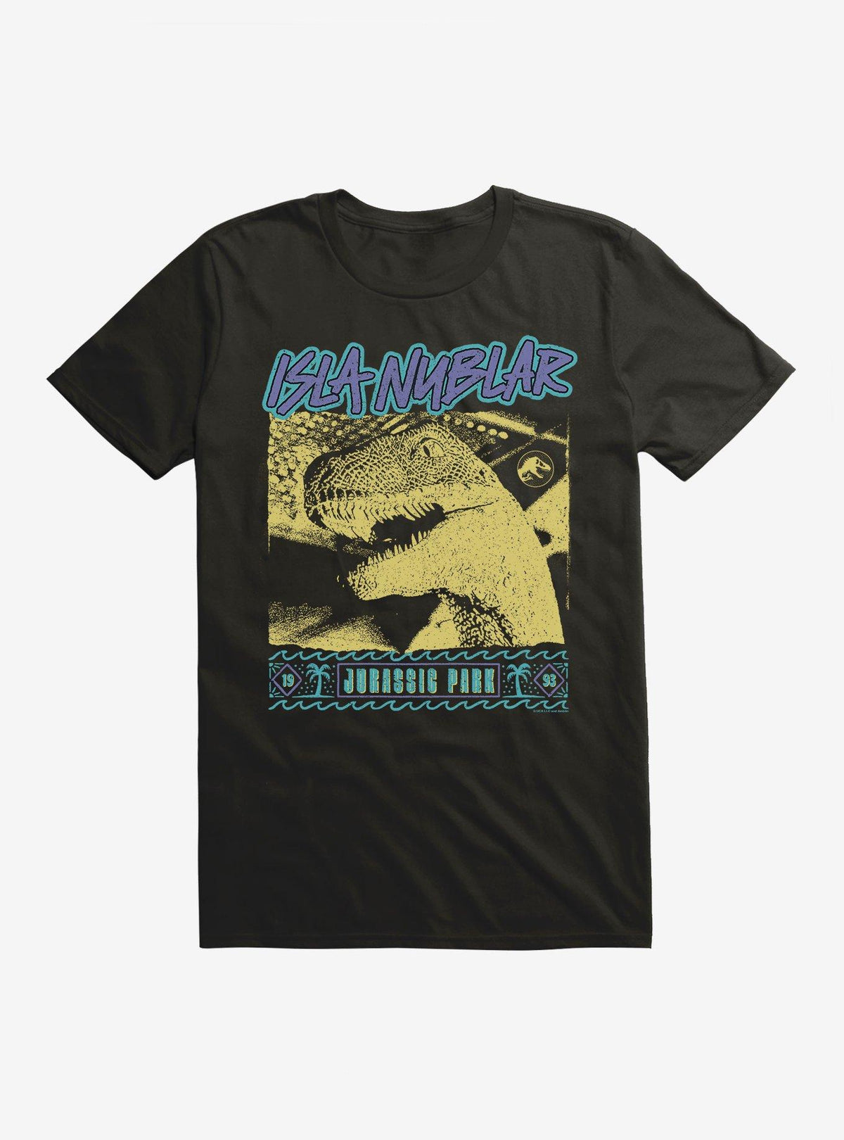 Jurassic Park Isla Nublar 1993 Retro Raptor T-Shirt