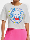 Pochacco 40th Character Ranking Girls Crop T-Shirt