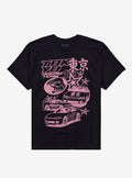 Pink Car Star Collage Girls T-Shirt