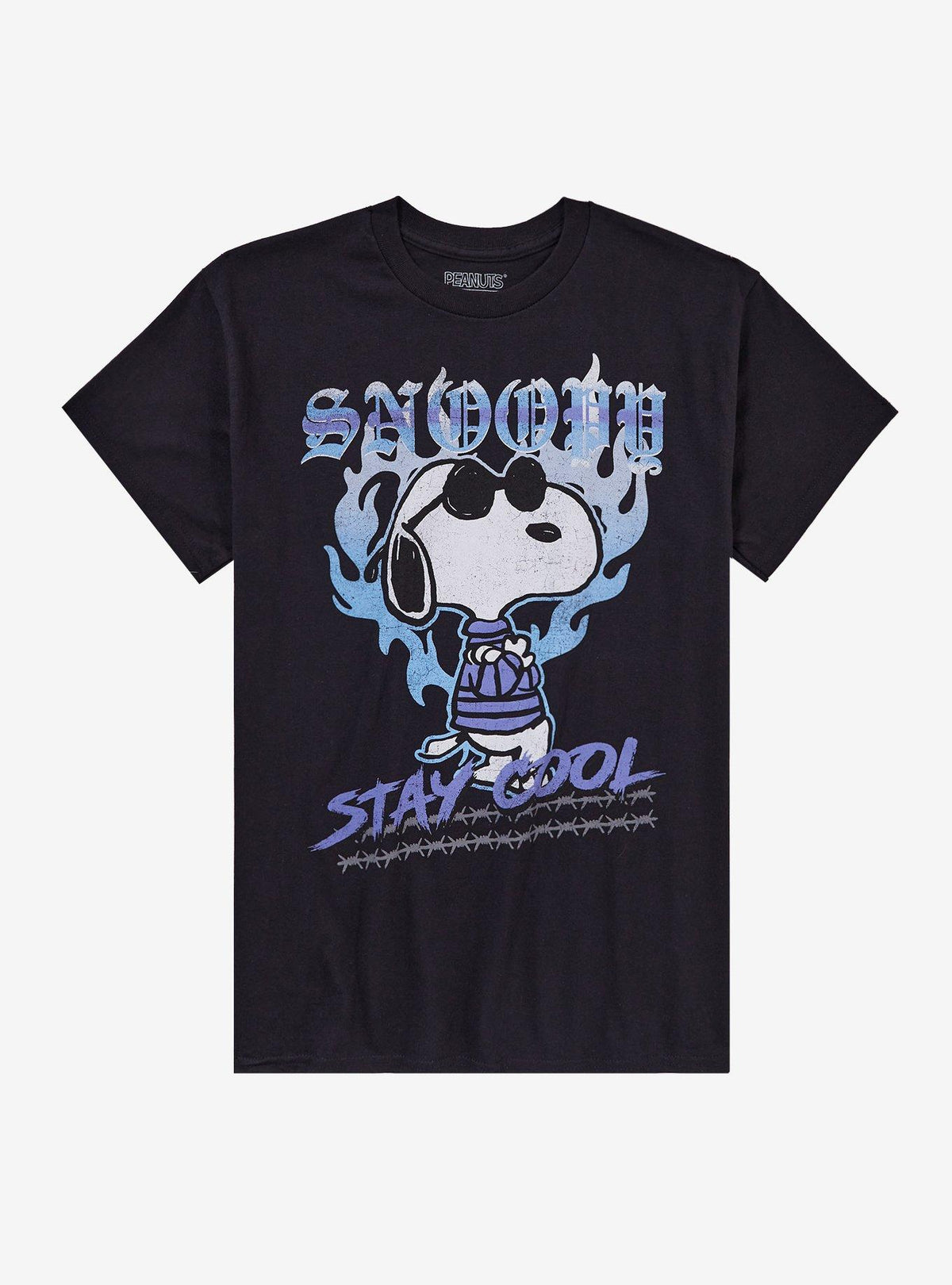 Peanuts Snoopy Stay Cool Flame Girls T-Shirt