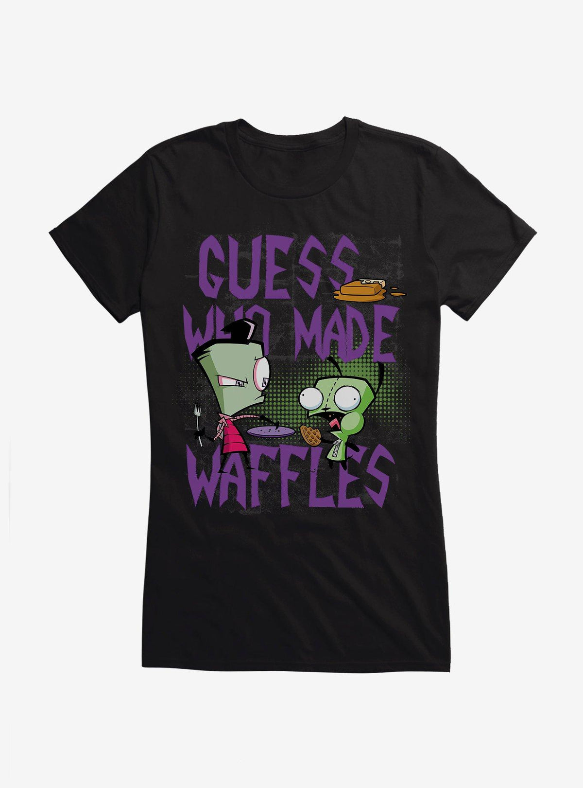 Invader Zim Guess Who Made Waffles Girls T-Shirt