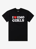 I Heart Emo Girls T-Shirt By Danny Duncan