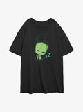 Invader ZIM Sleepy Gir Art Girls Oversized T-Shirt