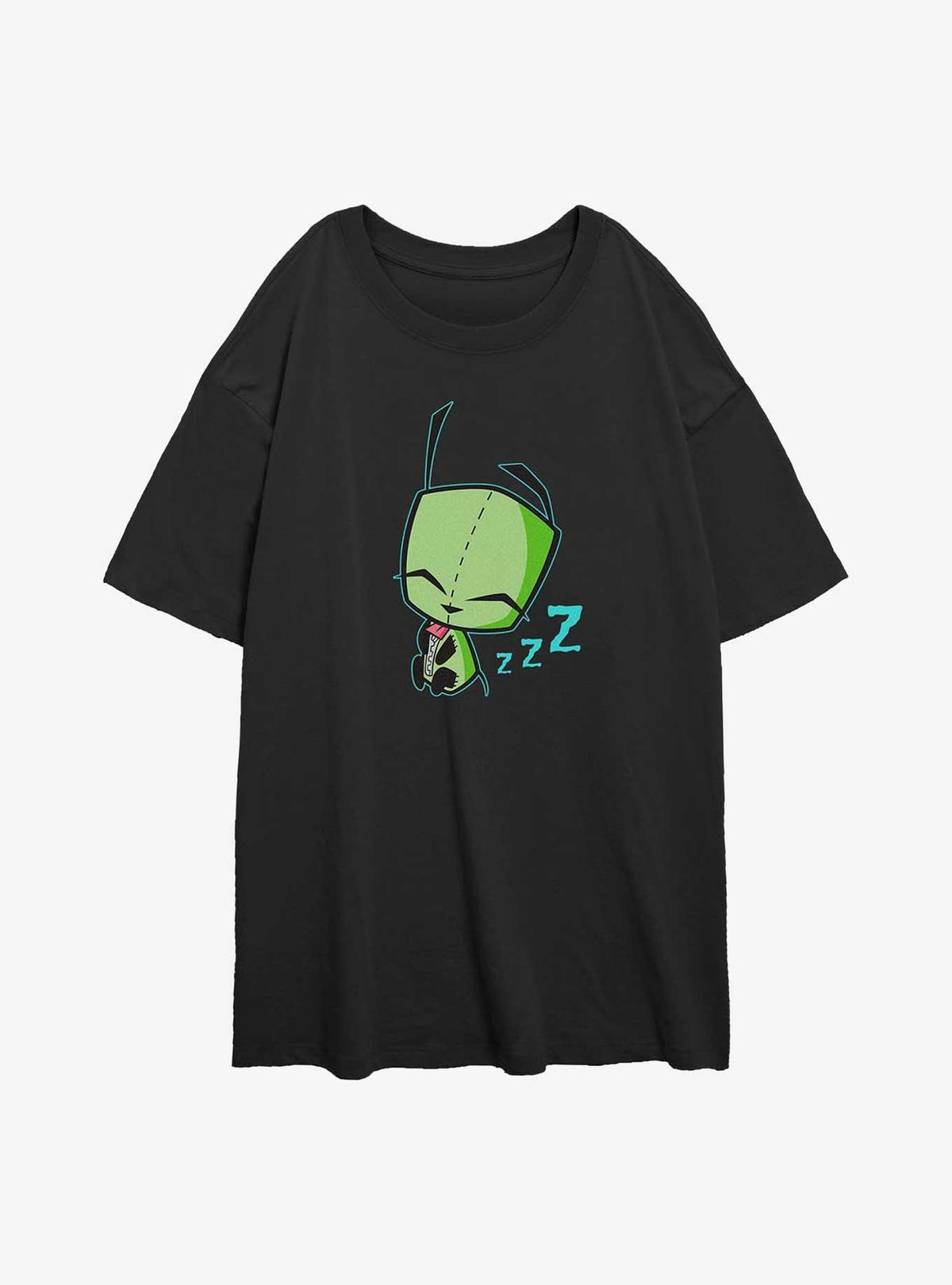 Invader ZIM Sleepy Gir Art Girls Oversized T-Shirt