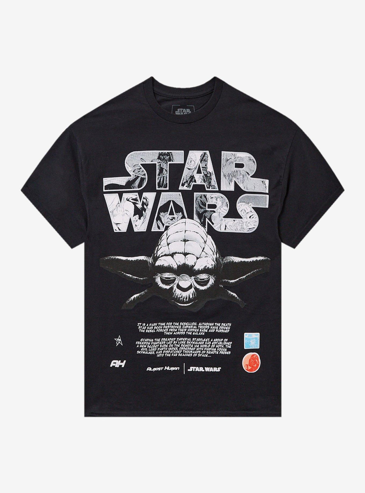 space adventure Manga Yoda Two-Sided T-Shirt By Almost Human