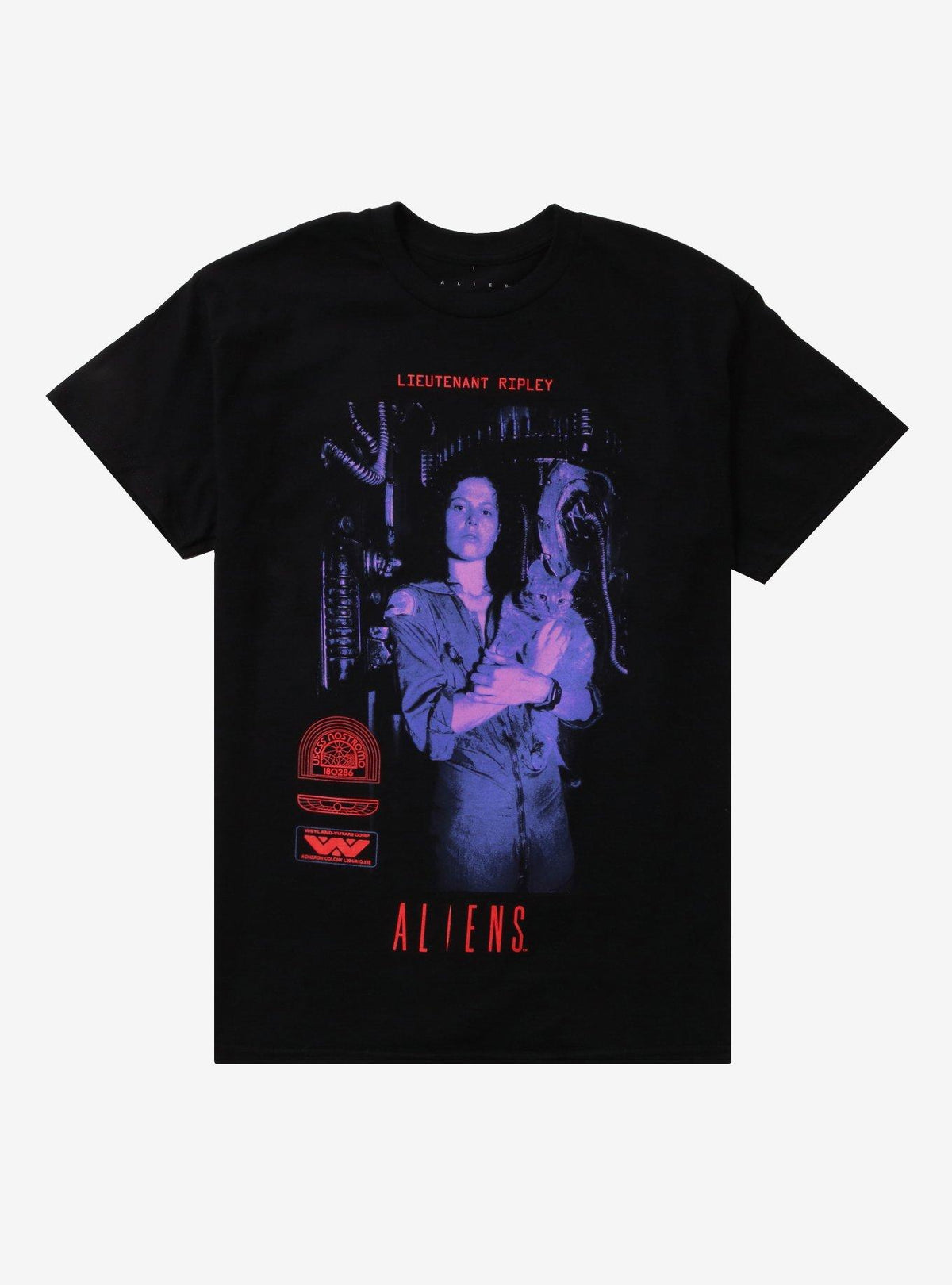 Aliens Lieutenant Ripley Portrait T-Shirt