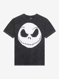 spooky holiday Jack Face Mineral Wash T-Shirt