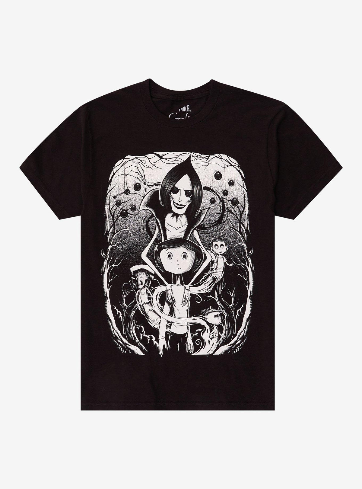 Coraline Beldam Black White T-Shirt
