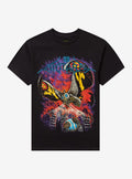 Ghost X Ghost Godzilla Mothra Metal T-Shirt