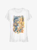 The Fantastic Four First Steps Retro Poster Girls T-Shirt