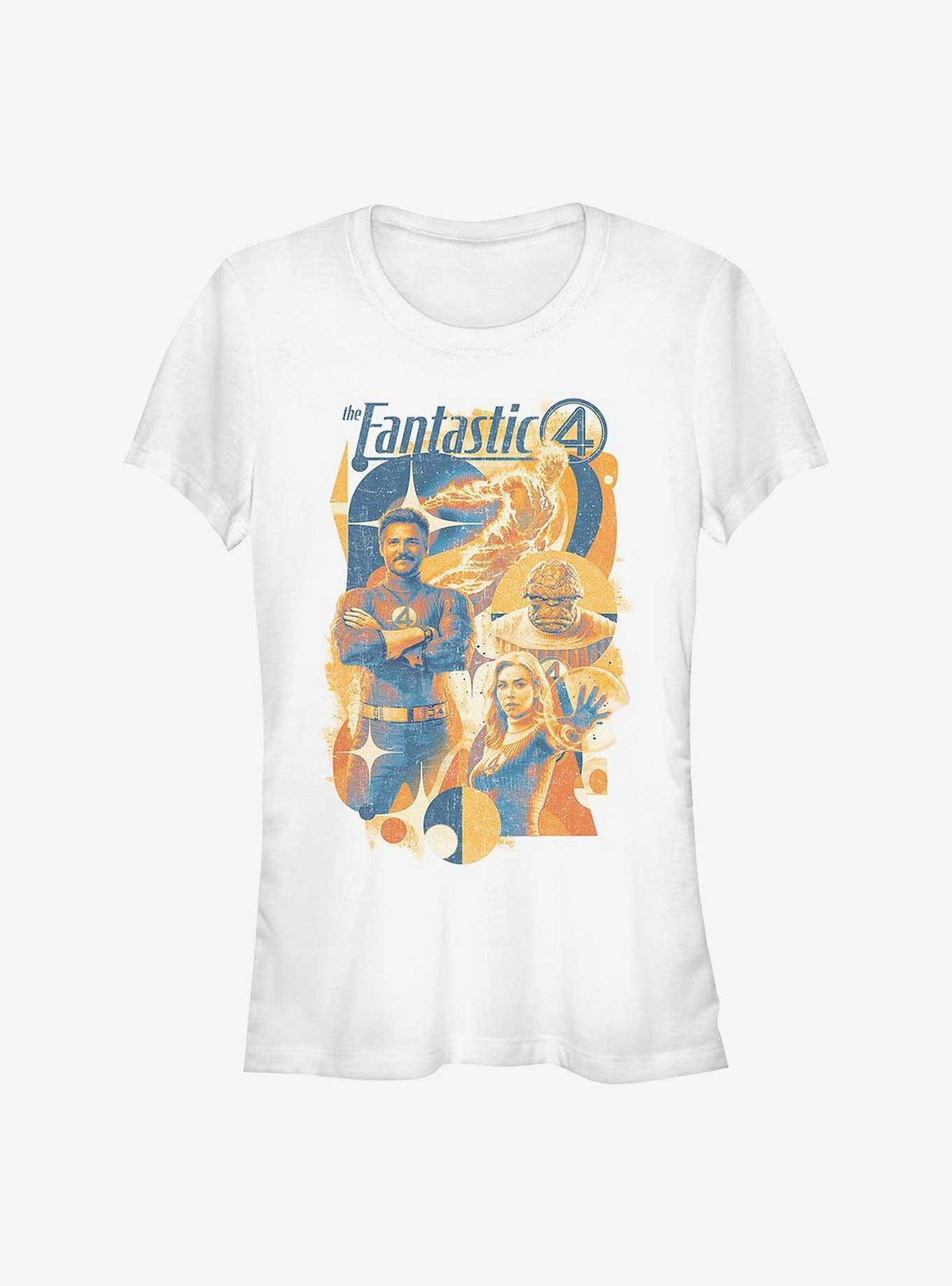 The Fantastic Four First Steps Retro Poster Girls T-Shirt