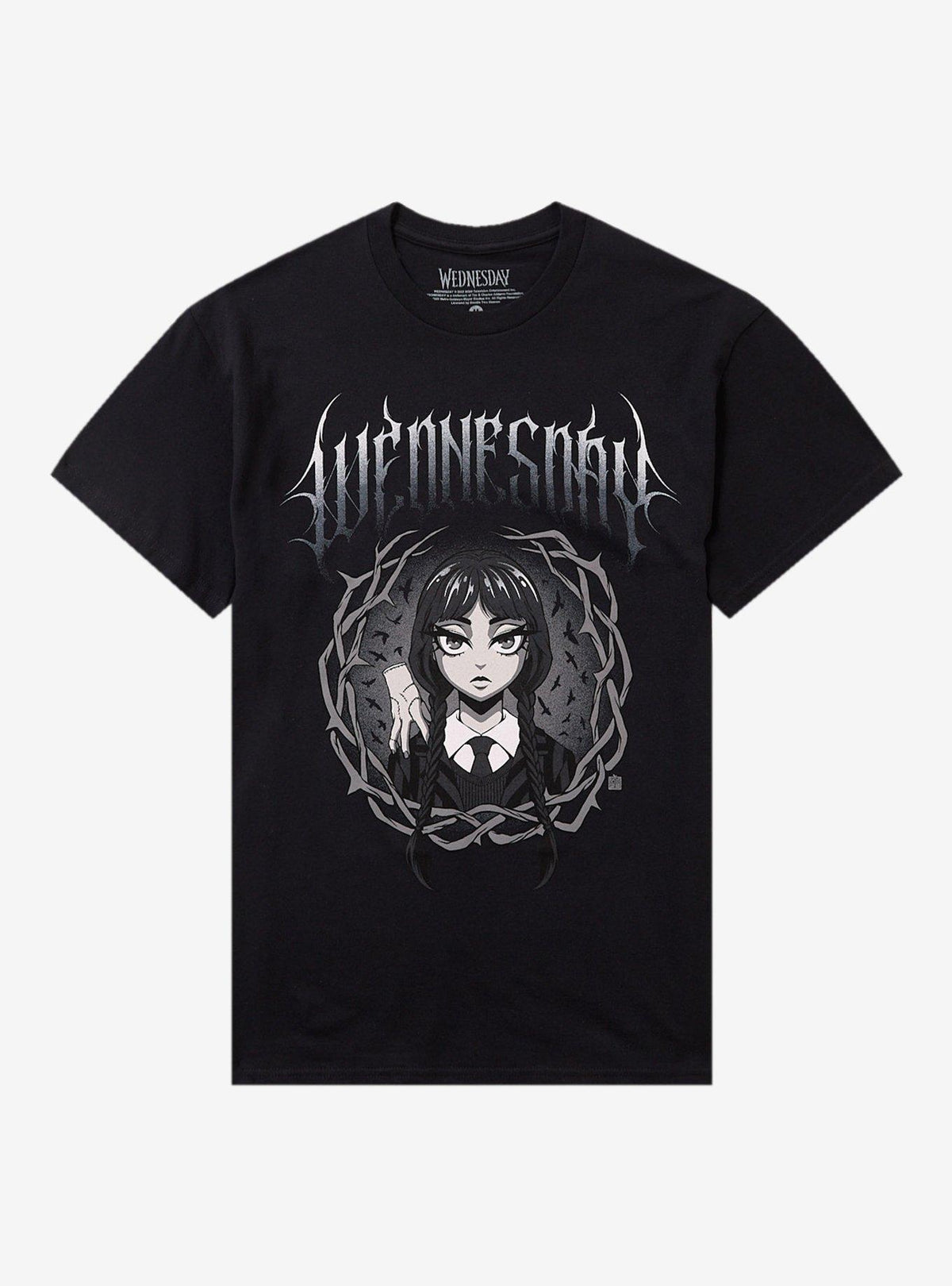 Wednesday Cartoon Portrait T-Shirt