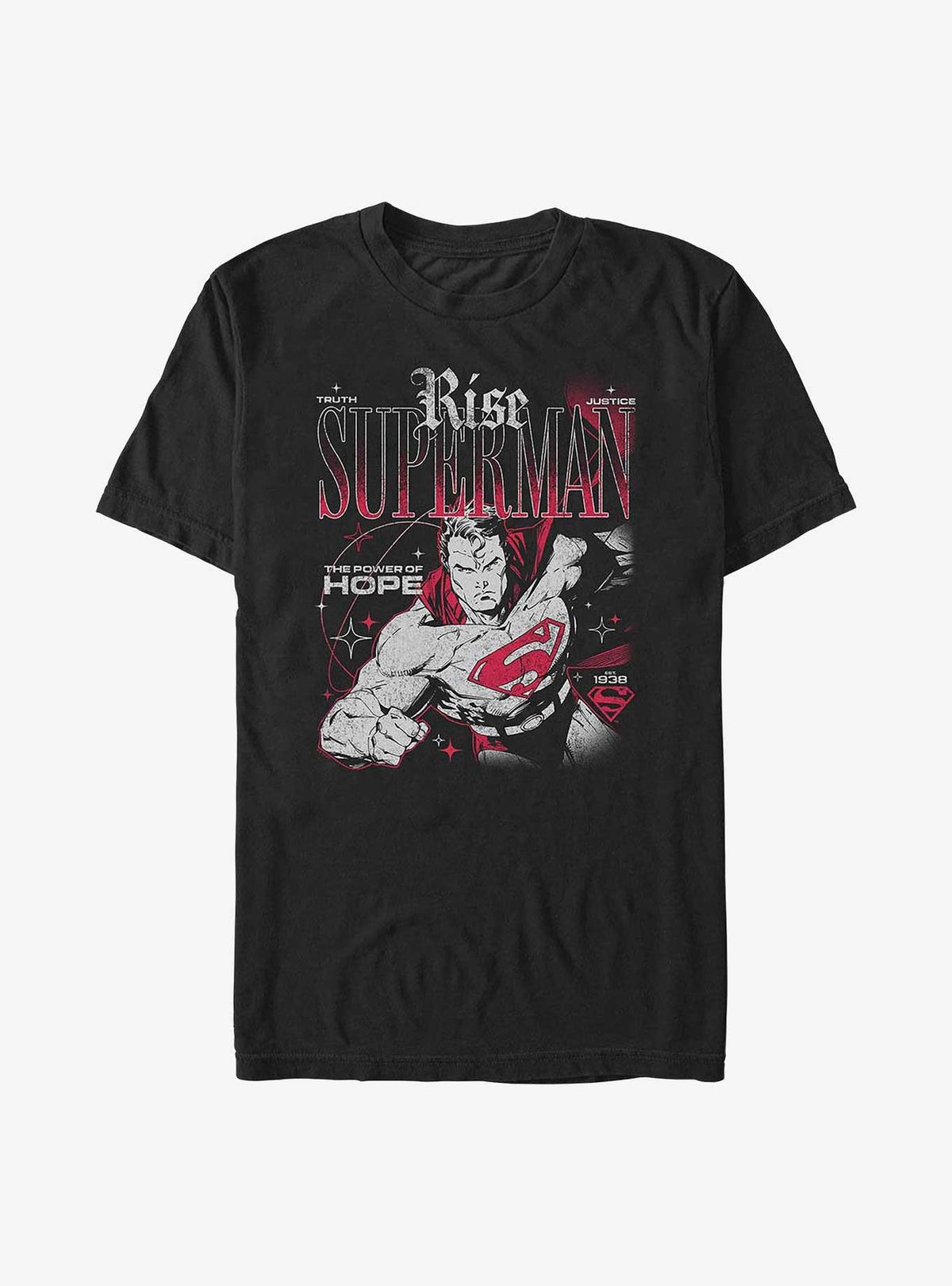 DC super hero Rise Truth Justice Hope Big Tall T-Shirt Hot Topic Exclusive