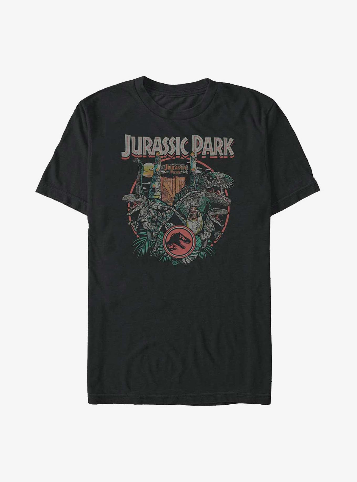 Jurassic Park Gate Circle Big Tall T-Shirt