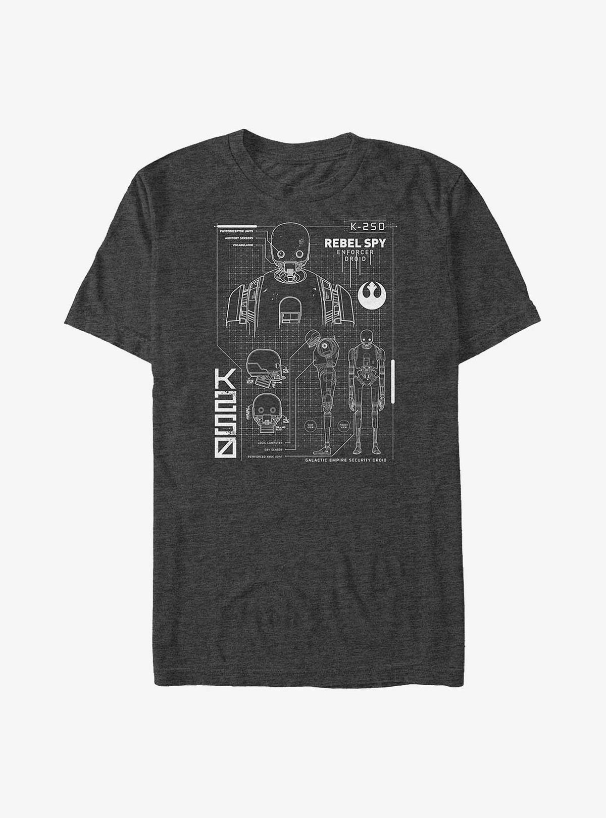 space adventure Rogue One A space adventure Story K-2SO Schematic Big Tall T-Shirt