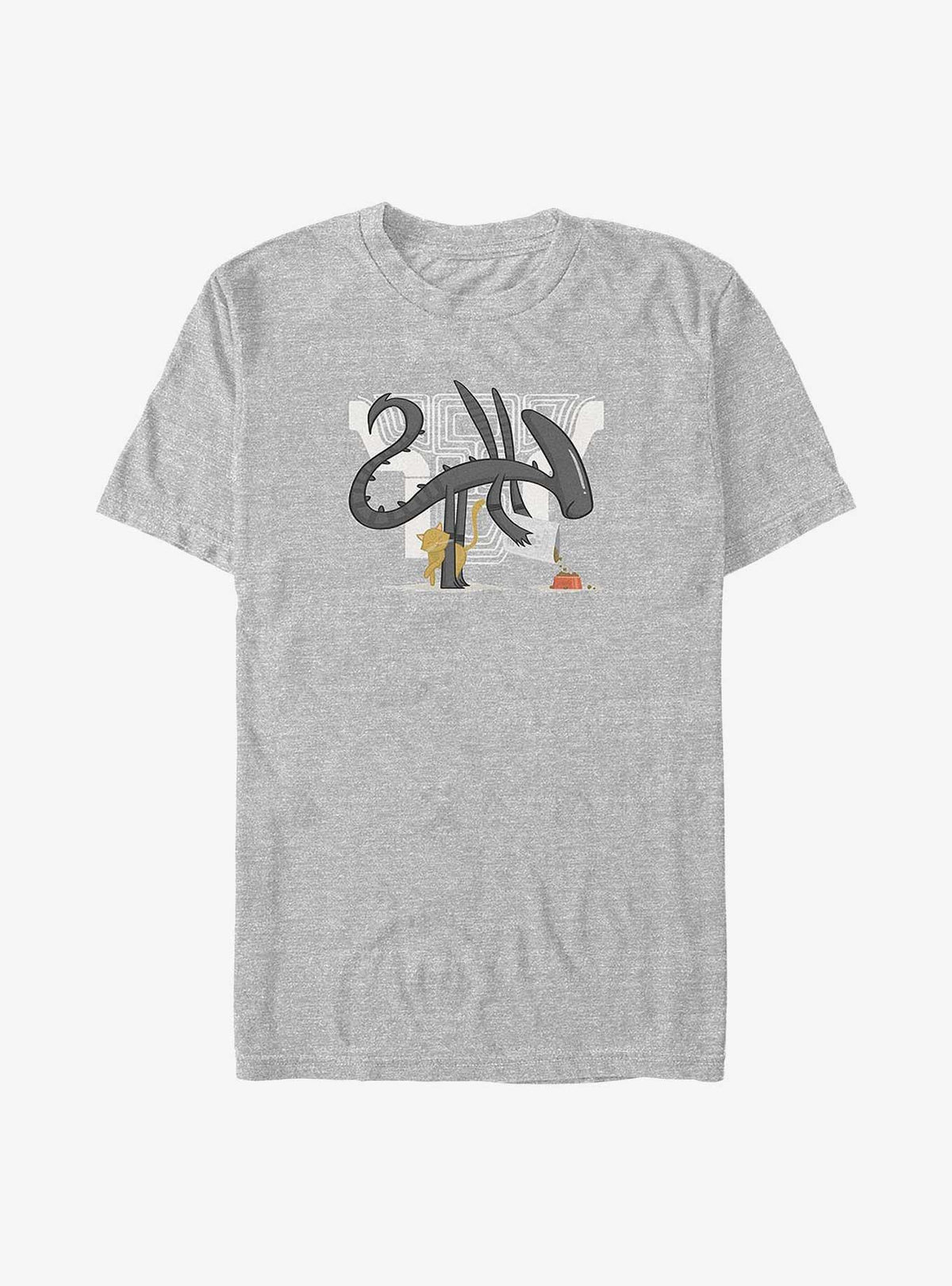 Alien Feeding Cat Big Tall T-Shirt