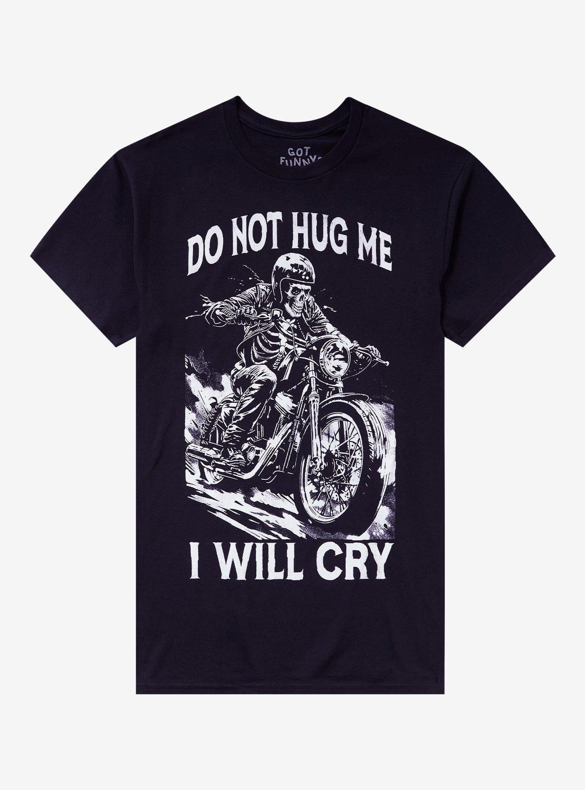 Do Not Hug Me Motorcycle T-Shirt By Got Funny